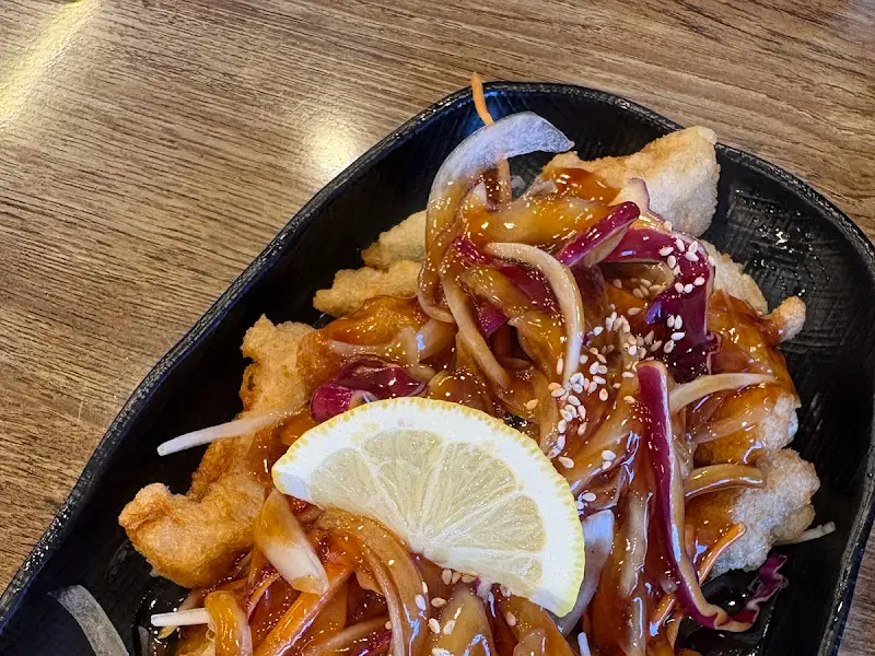 레몬 간장 탕수육의 향긋함