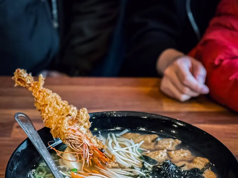 새우튀김 어묵우동