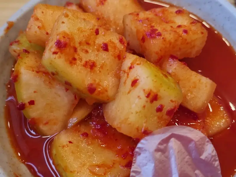 맛깔스러운 깍두기