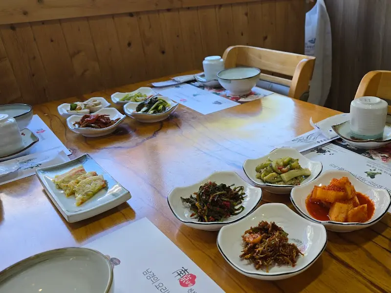 남경전복 기본 상차림