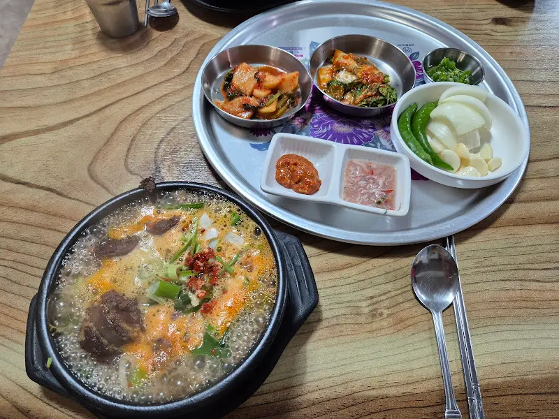 순대국밥과 반찬