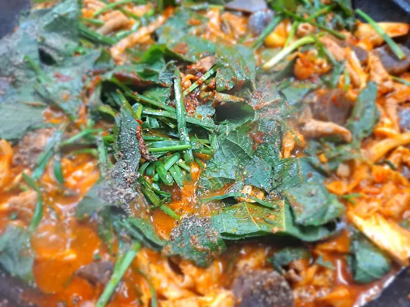 곱창순대볶음 근접샷