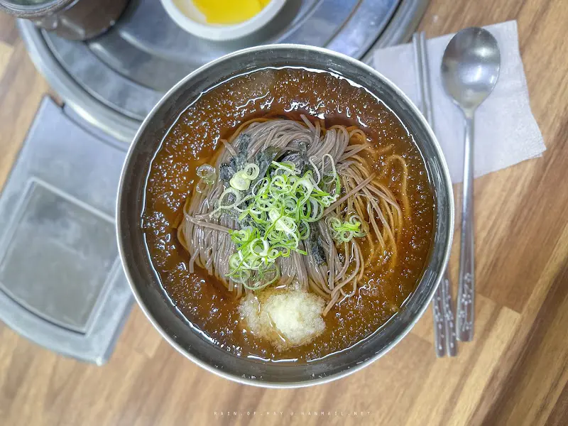 동천면옥 판소바 근접샷