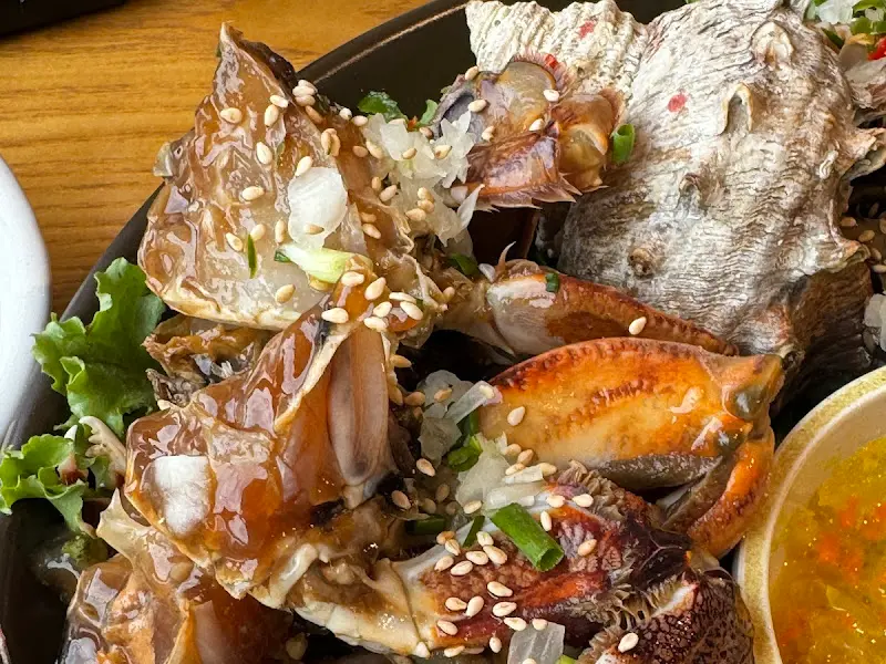 모듬 해물장의 클로즈업 샷