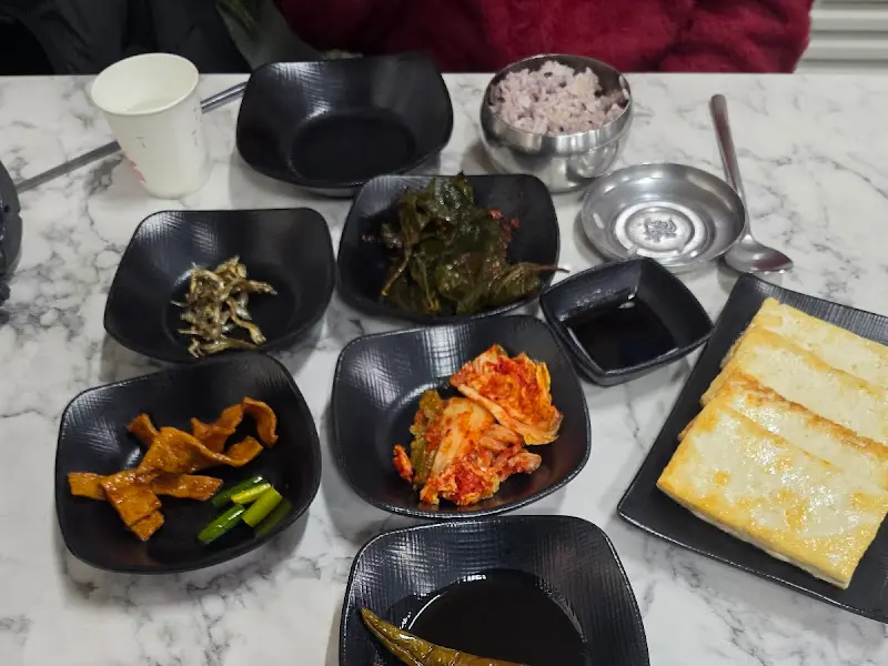 밑반찬과 두부구이