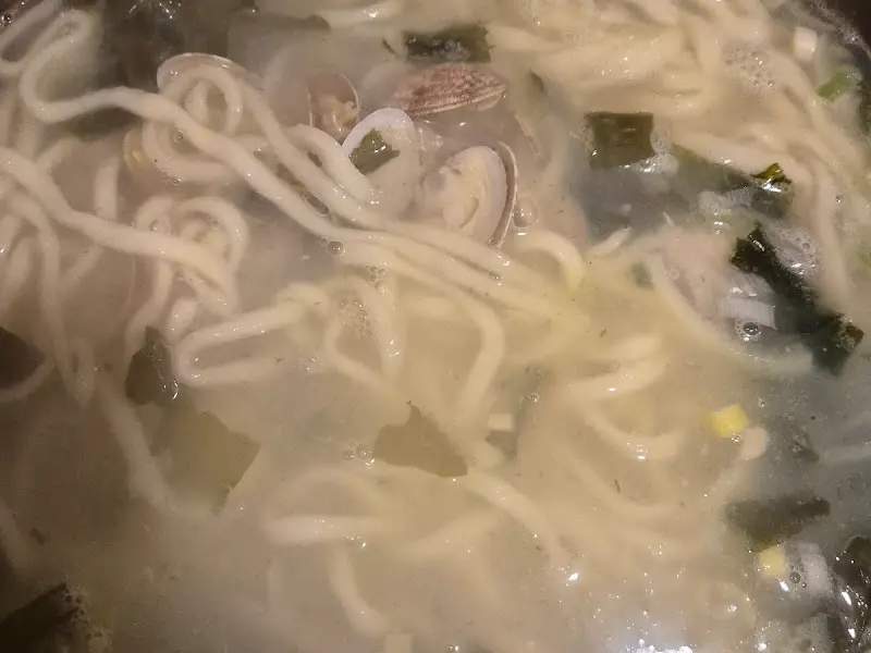 바지락칼국수