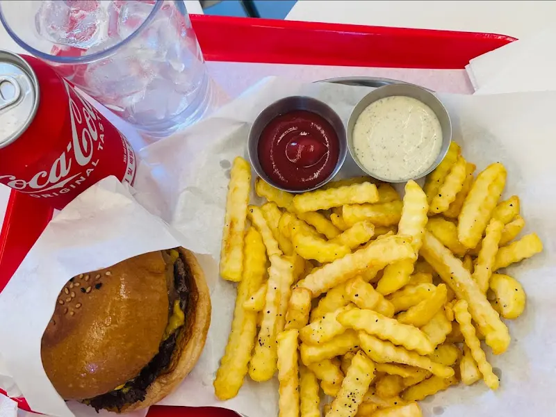 치즈 버거 세트