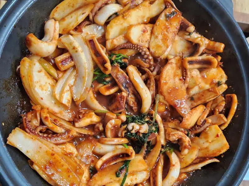 매콤달콤한 오삼불고기