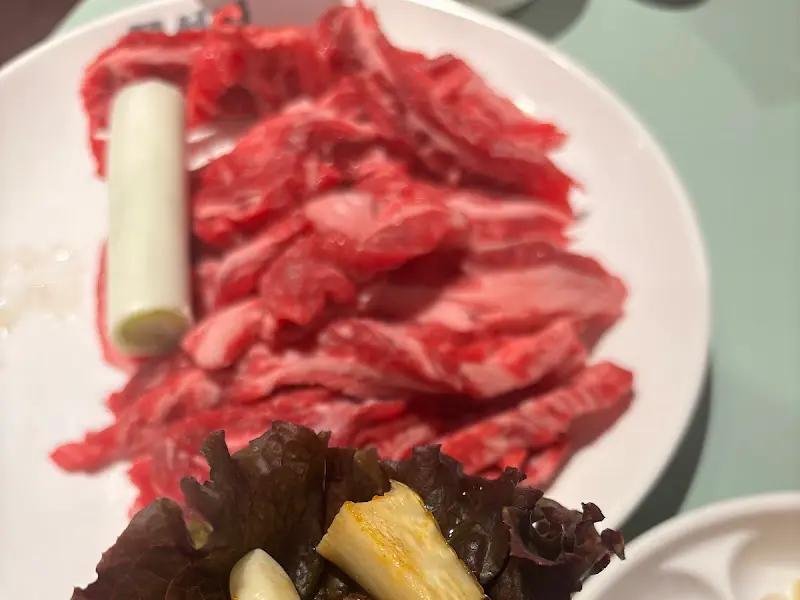 신선한 야채와 고기