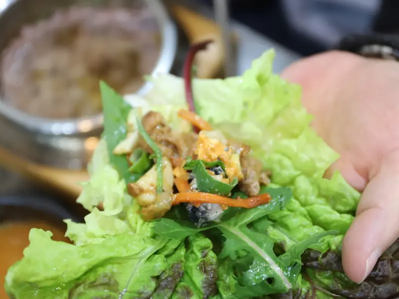 제육볶음 쌈