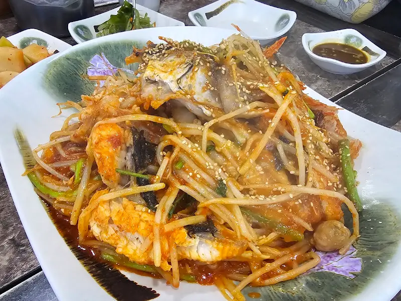 푸짐한 아귀찜 한 상 차림