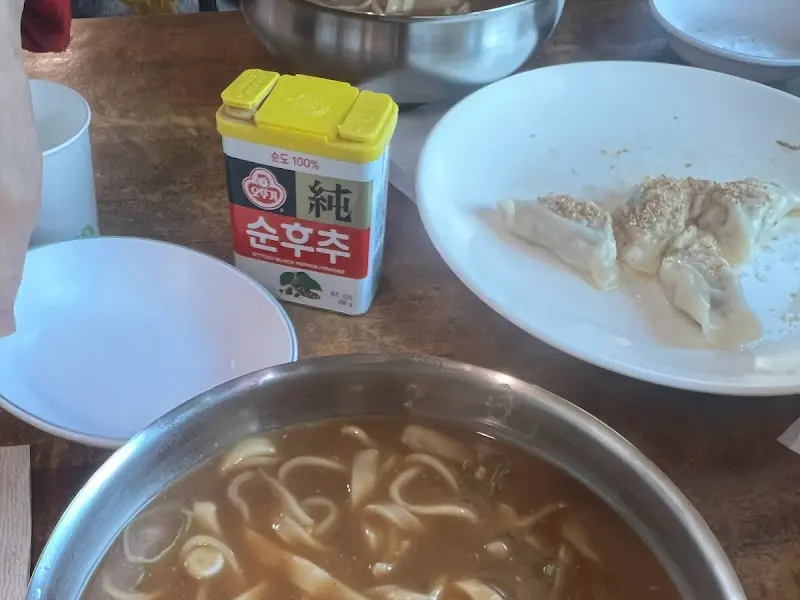 정선면옥 장칼국수와 건만두