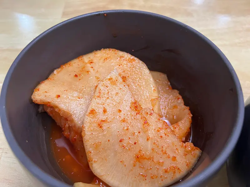 도촌막국수 반찬