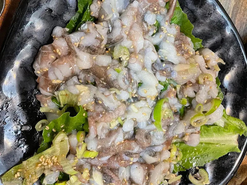 낙지 탕탕이 근접샷