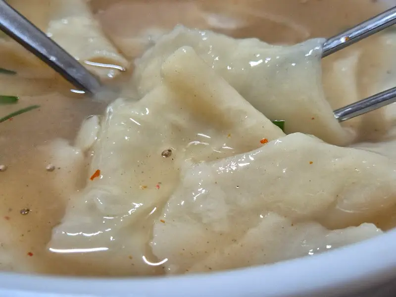 칼국수 클로즈업