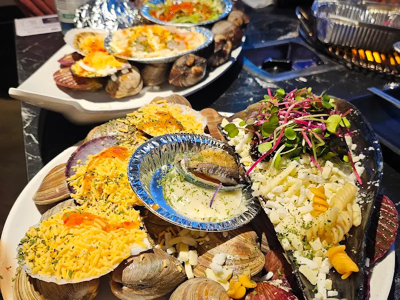 다양한 조개 요리