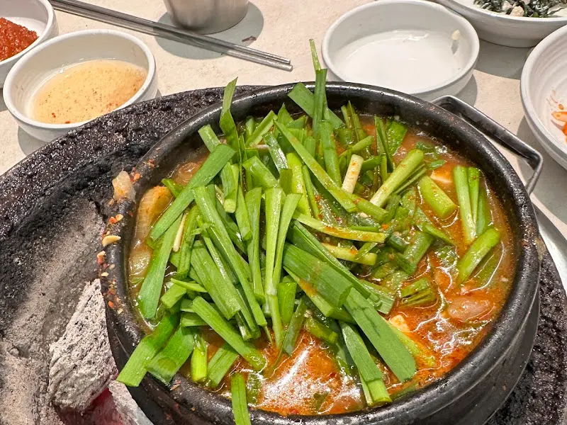 된장찌개 근접샷