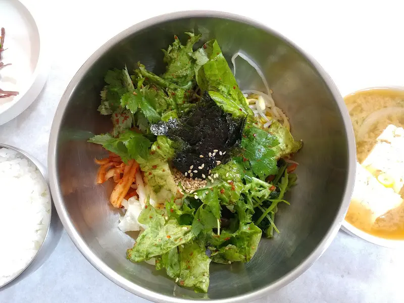 비빔밥 디테일 샷