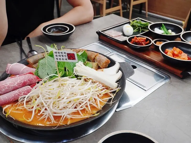 우육순대전골 전체