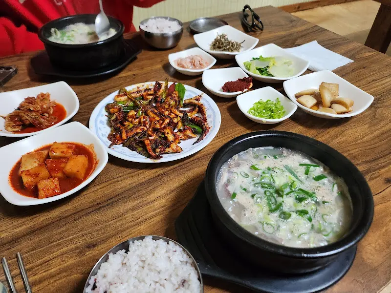 오징어구이와 순대국