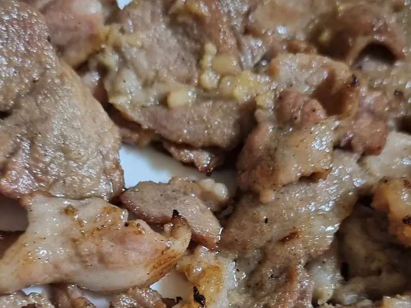 돼지고기구이 클로즈업