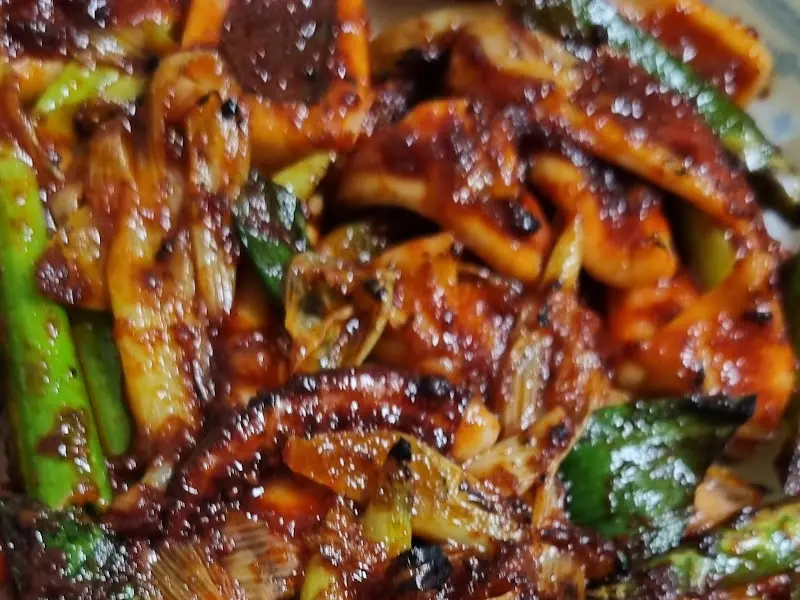 오징어구이 클로즈업