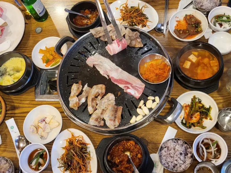 한상차림 항공샷