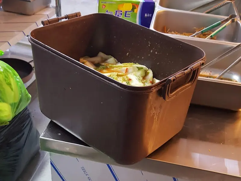 신선한 쌈 채소 코너