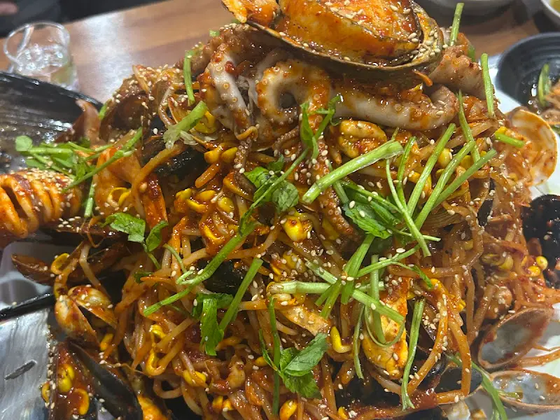 클로즈업한 쭈꾸미볶음