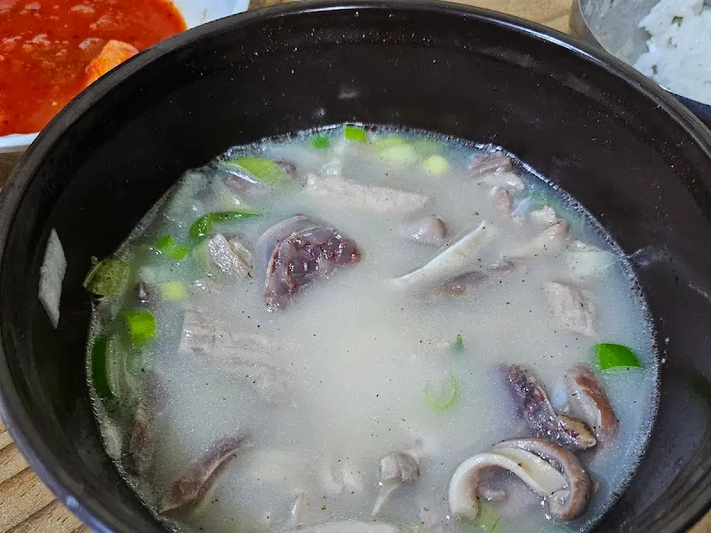 순대국 근접샷