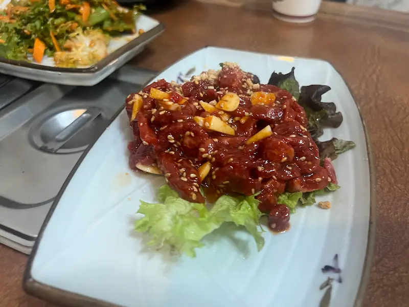 고추장 육회 클로즈업