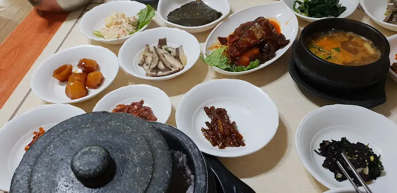 다양한 반찬 클로즈업 샷