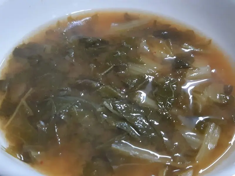 시골집국수 시래기국