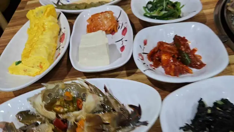 초원갈비 밑반찬