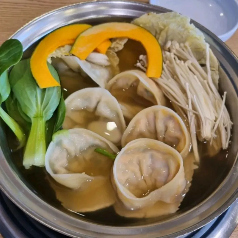 만두전골 근접샷