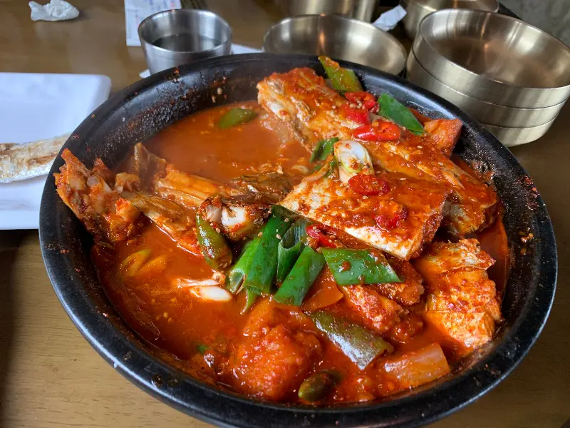 푸짐한 갈치조림 한 상 차림