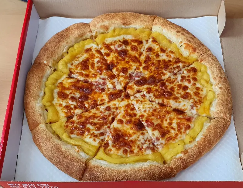 고구마 피자 비주얼