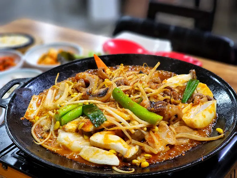 쭈꾸미와 삼겹살의 만남