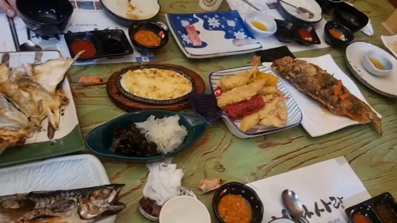 다양한 스끼다시 한 상 차림