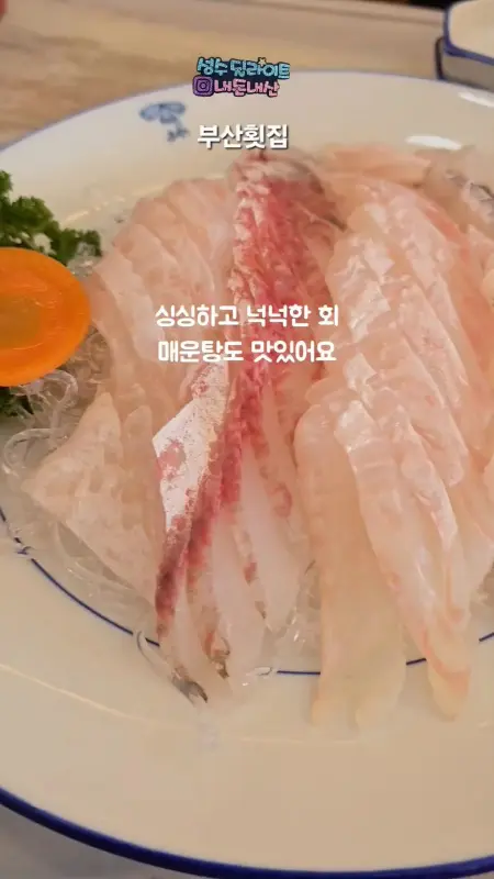 싱싱한 회 모듬