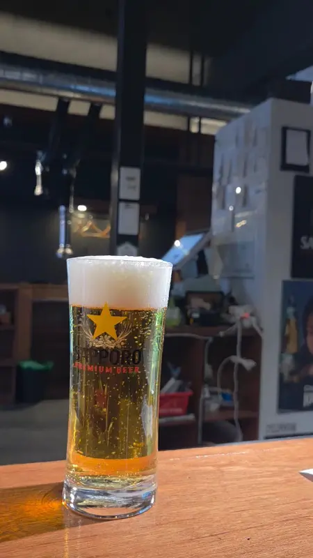 시원한 삿포로 생맥주