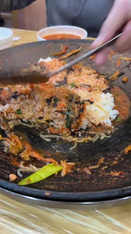 물닭갈비 볶음밥 만드는 과정