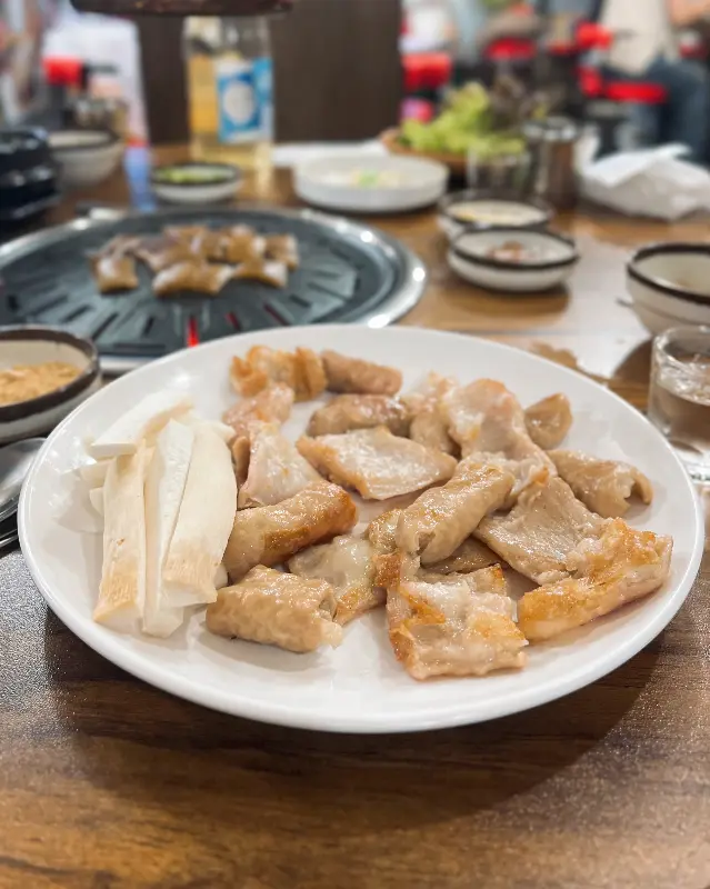 노릇노릇 구워진 막창