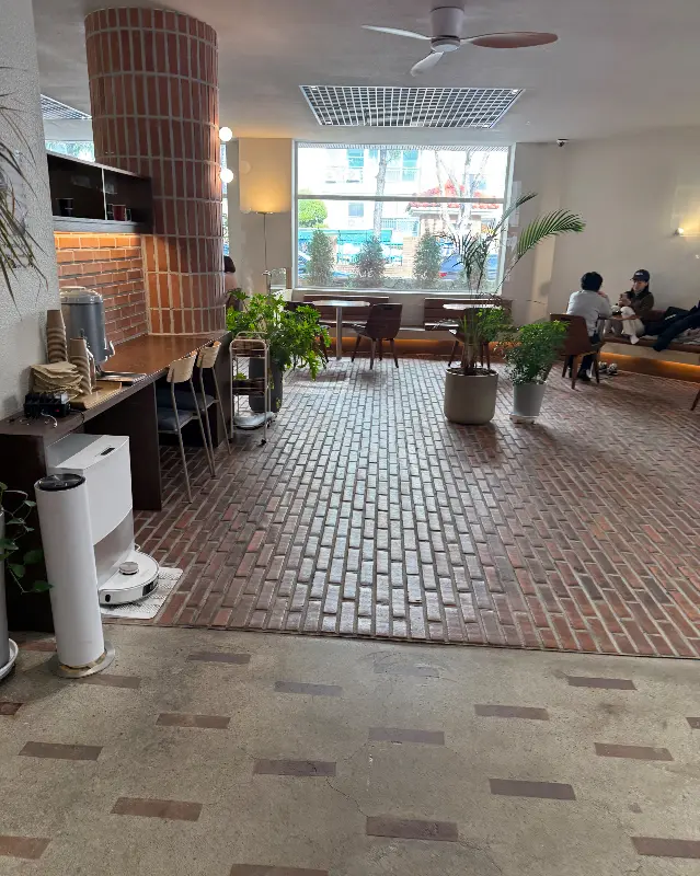 벽돌로 이루어진 인테리어