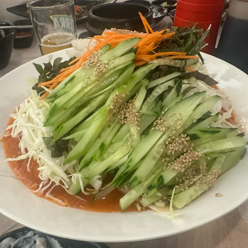 물회의 시원한 비주얼