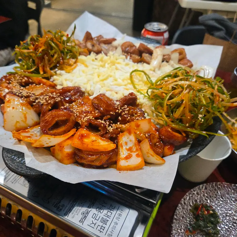 불판 위의 막창