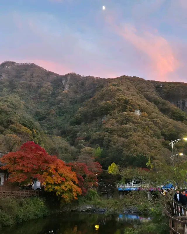남산칼국수에서 맛있는 식사를 즐기는 사람들