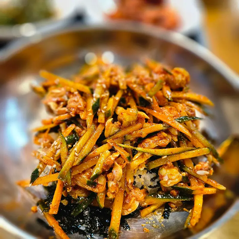 백합 요리 한상 차림