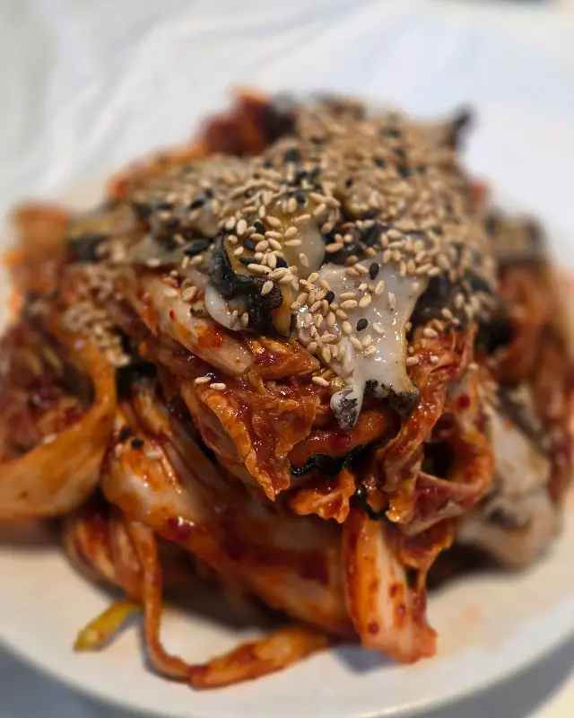 매콤한 굴김치의 유혹