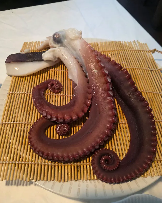 탐스러운 문어 숙회의 자태